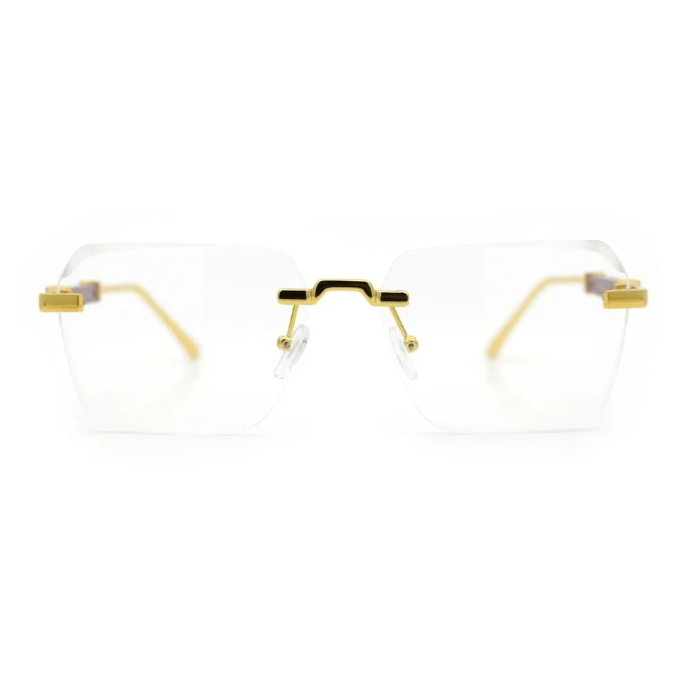 Women's Classy Elegant Retro Modern Style Clear Lens EYE GLASSES Gold Frame 2026